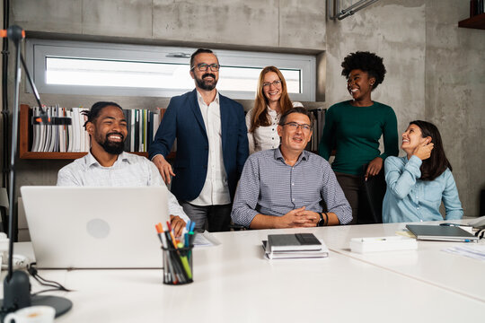 Diverse Group Of Business People In The Office