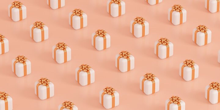 Christmas Gifts Pattern 3D 