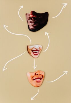 Business communication flow concept