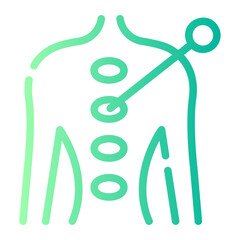 acupunture gradient icon