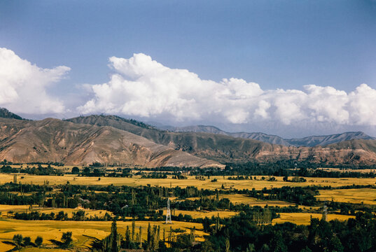 Kashmir Landscape on Clear Sunny Day