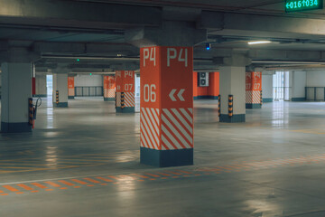 Empty garage interior