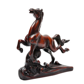 Beautiful wooden horse carved