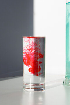Laboratory-style photo of liquids