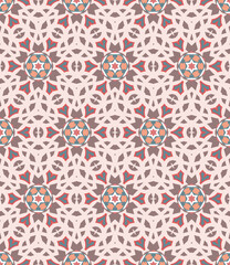 Abstract tileable geometric pattern. A seamless background, vintage texture.	