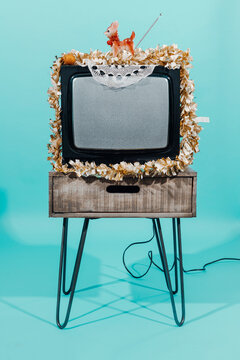 ornamented television set