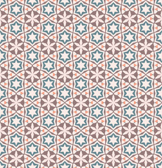 Abstract tileable geometric pattern. A seamless background, vintage texture.	