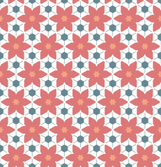 Abstract tileable geometric pattern. A seamless background, vintage texture.	