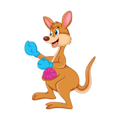 Kangaroo Pocket Vector Art