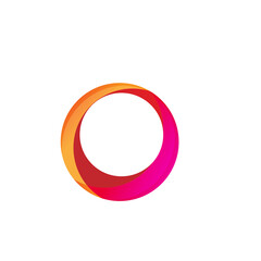 o text logo, letter o logo abstract colorful circle logo png vector download 