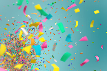 Fototapeta premium confetti,background with confetti