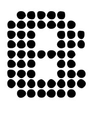 Large Glitched Dot Matrix System Mono