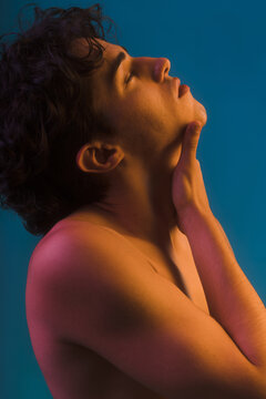 Non-binary person studio portrait