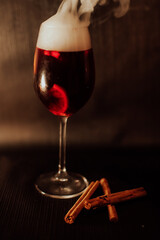 glass of red wine