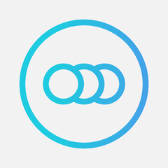 Slow motion icon in gradient style about camera, use for website mobile app presentation