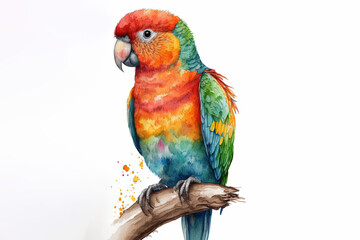 Parrot - Watercolor (Generative AI Art)