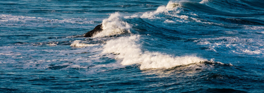 waves and sea stack