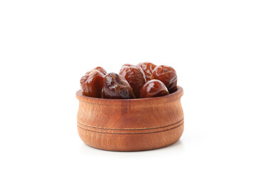 Concept of tasty food, dates, isolated on white background