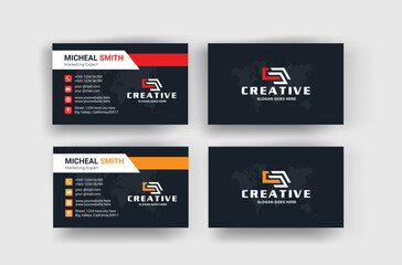 Creative and professional Business card design template 