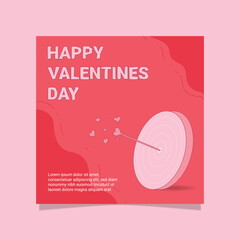 Happy Valentines Day social media Post