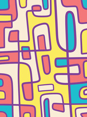 abstract shape poster illustration vector
