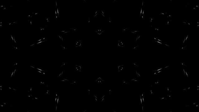 Abstract Kaleidoscope pattern with full colors. Magic mandala. 4k	