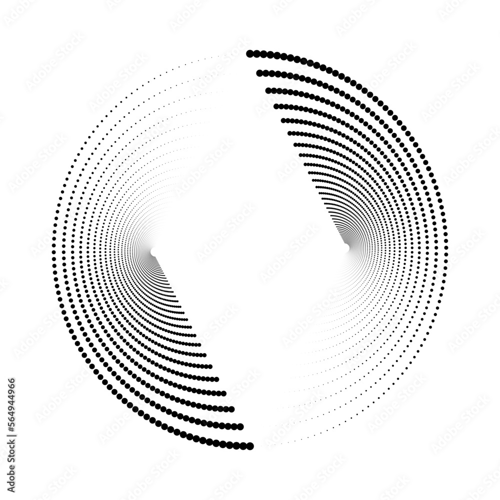 Poster Abstract halftone dots vector background texture.
