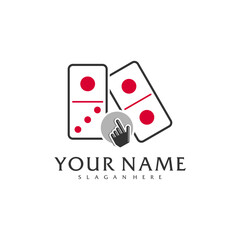 Touch Domino logo vector template, Creative Domino logo design concepts
