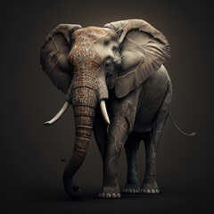 Beautiful Elephant in his prime (AI Generated)
