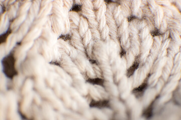 Textured background made with fabric mesh picked up in detail, close up.