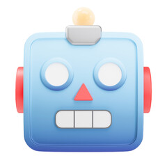 Robot emoji 3d illustration