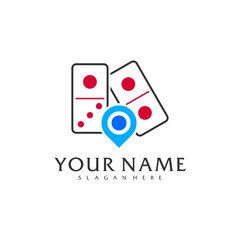 Point Domino logo vector template, Creative Domino logo design concepts
