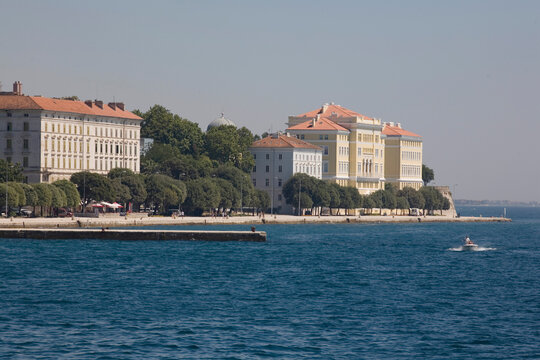 View of the Riva in Zadar, Croatia.