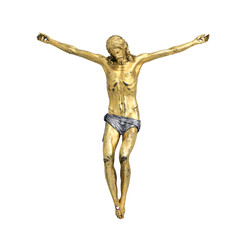 Jesus Christ corpus from a crucifix isolated