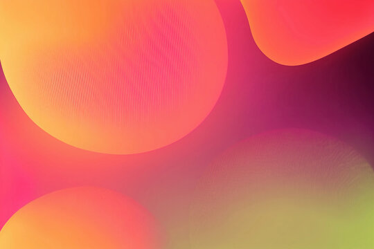 Gradient shapes of colorful bubbless art design
