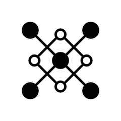 Black solid icon for nodes