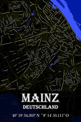 Urbaner Mainz  Straßename Stadtplan