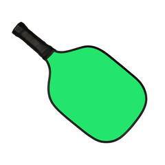 Mock up green pickleball racket.