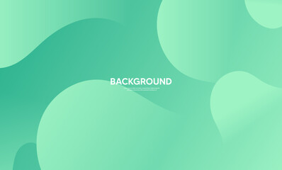 Abstract background with waves, Green banner