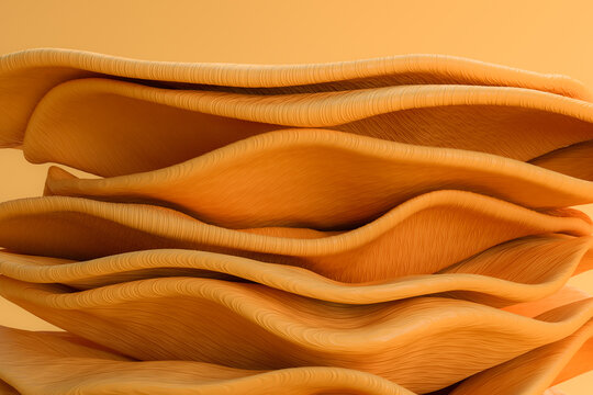 Abstract 3D Patterned Plastic Shapes