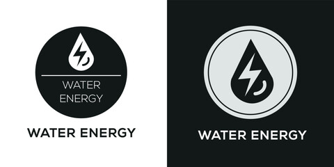 Creative (Water energy) Icon, Vector sign.