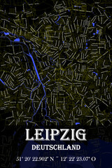 Urbaner Leipzig  Straßename Stadtplan