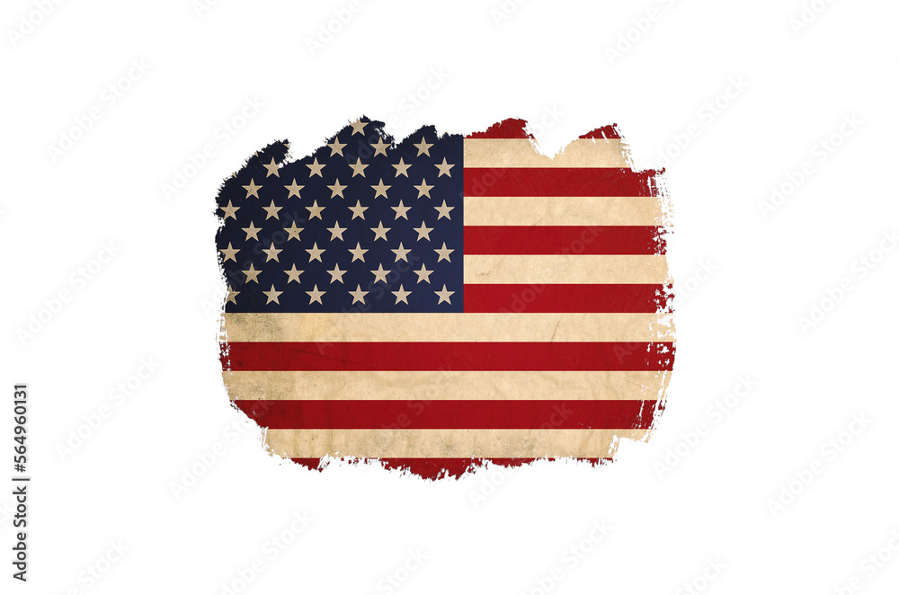 Wall mural Grunge USA Flag background texture