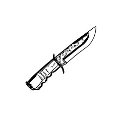 traditional weapon line sketch with transparent background