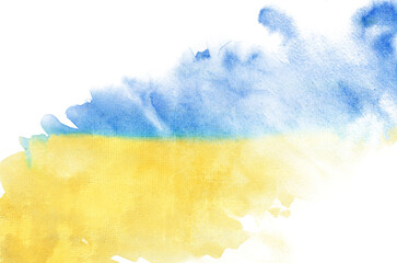 Ukraine national flag. Background texture.