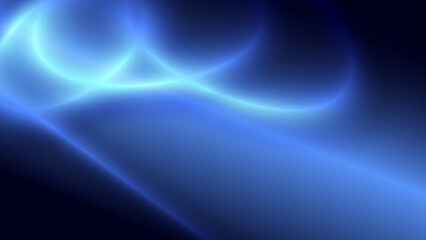Abstract creative laser light beam on gradient dark blue background illustration.