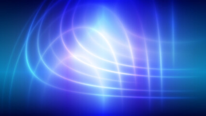 Abstract creative curve light beam on gradient background illustration.