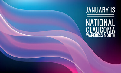 National Glaucoma Awareness Month. Design suitable for greeting card poster and banner