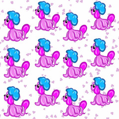 seamless pattern with elephants dog