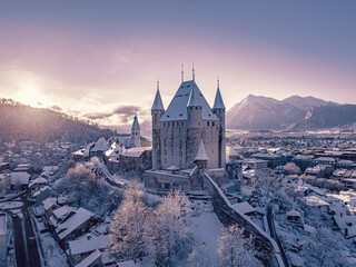 Castle of Thun, Switzerland in Winter